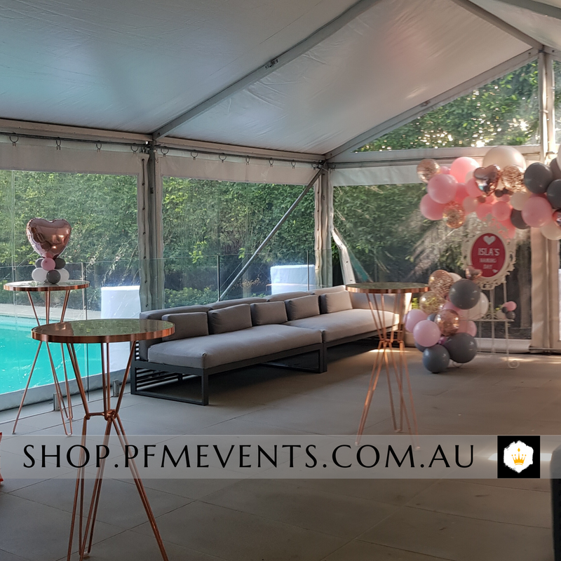White Clear Marquee Hire Package Launch Event Melbourne Weddings