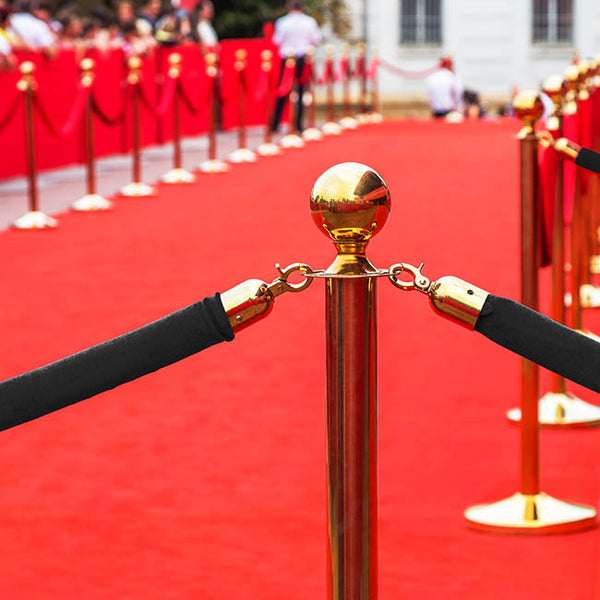 Gold Bollards - Hire - PFM - Events & Catering