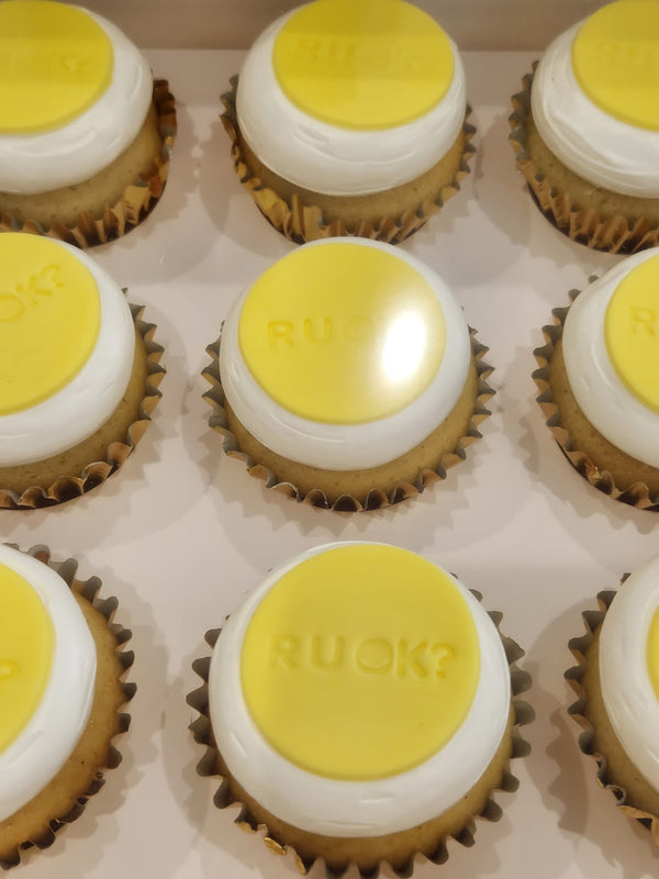 R U OK Day Imprint Regular Cupcakes