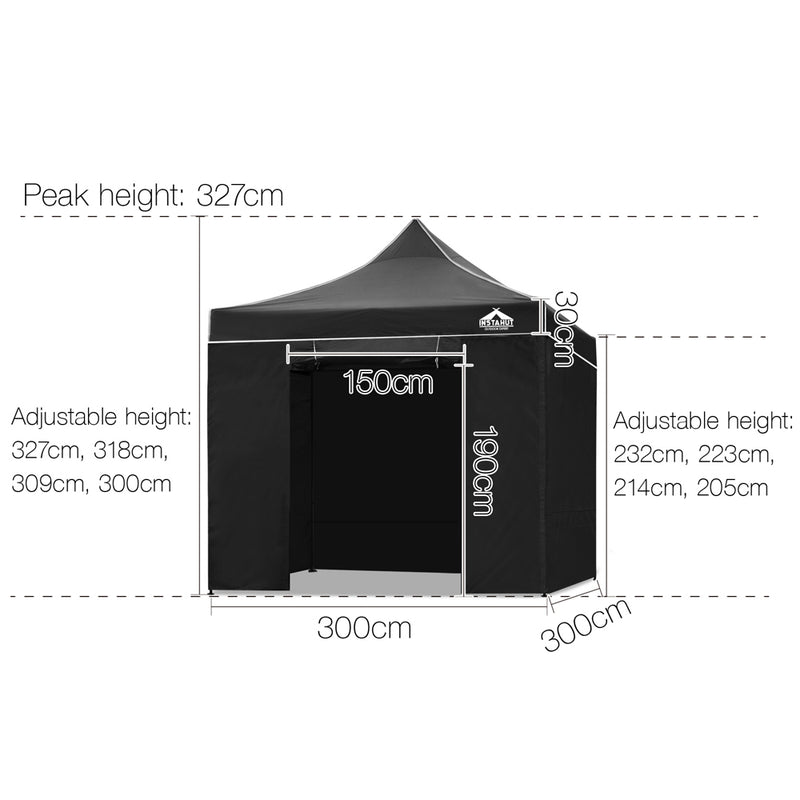 Pop up Black Marquee Hire Package Launch Event Melbourne Weddings