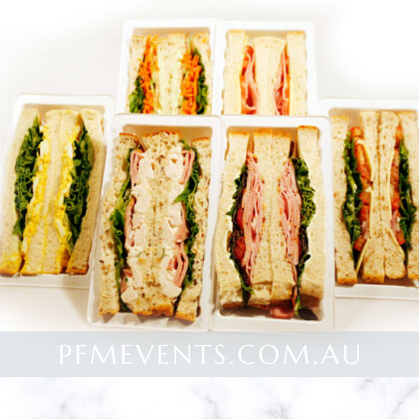 Premium Sandwiches Individually Wrapped Launch Event Melbourne Weddings