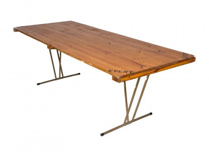 2.4m Wooden Trestle Table Hire