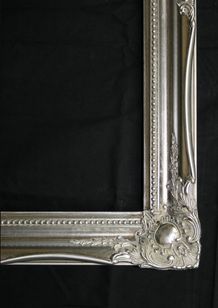 Large Elegant Champagne Frame Mirror 136x75cm - Hire