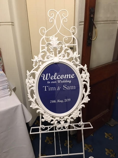 Ornate Custom Message Sign Hire Launch Event Melbourne Weddings