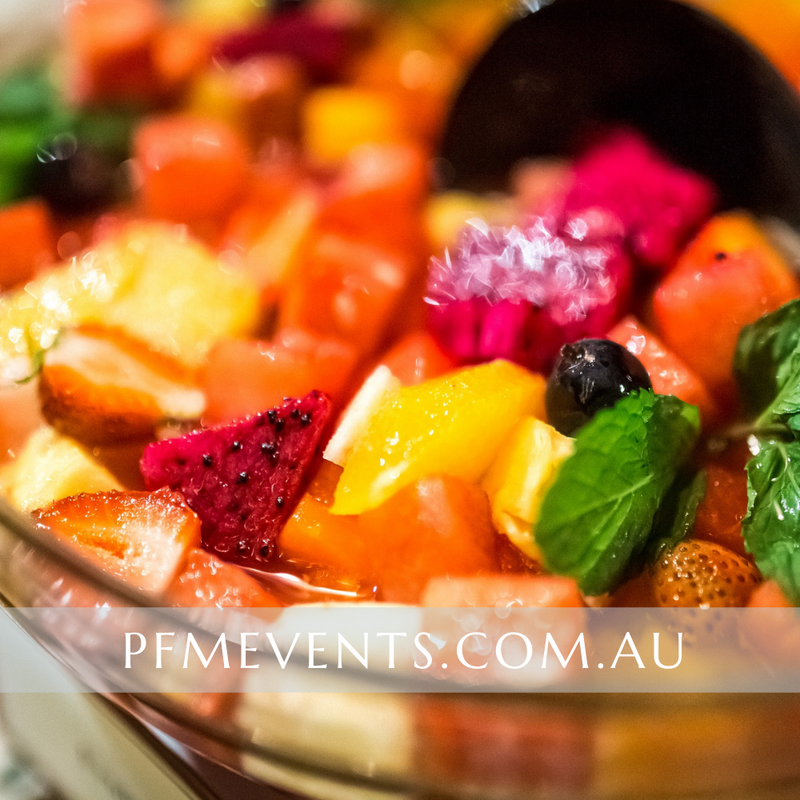 Fruit Salad Large Catering Bowl Launch Event Melbourne Weddings