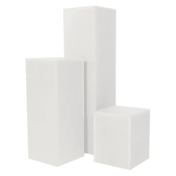 White Wooden Plinth or Trough 40x40x60cm Hire
