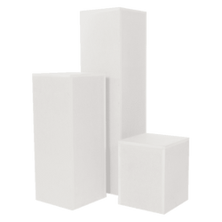 White Wooden Plinth or Trough 30 x 33 x 120 cm Hire