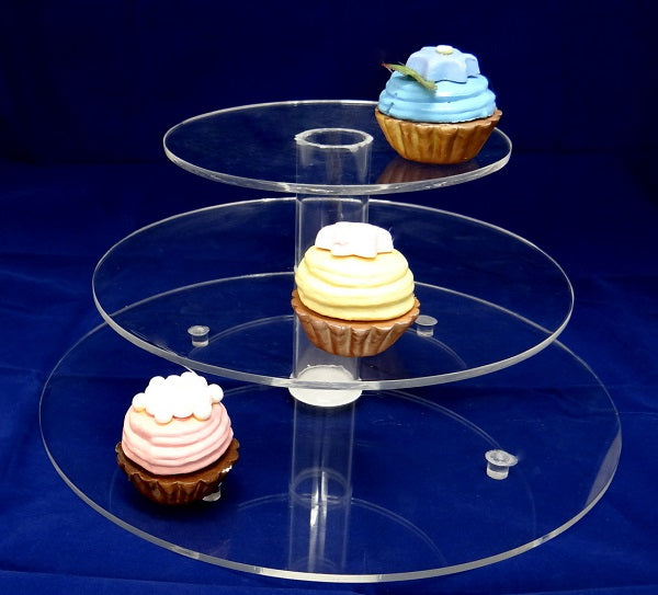 Clear 3-Tier Cake Stand