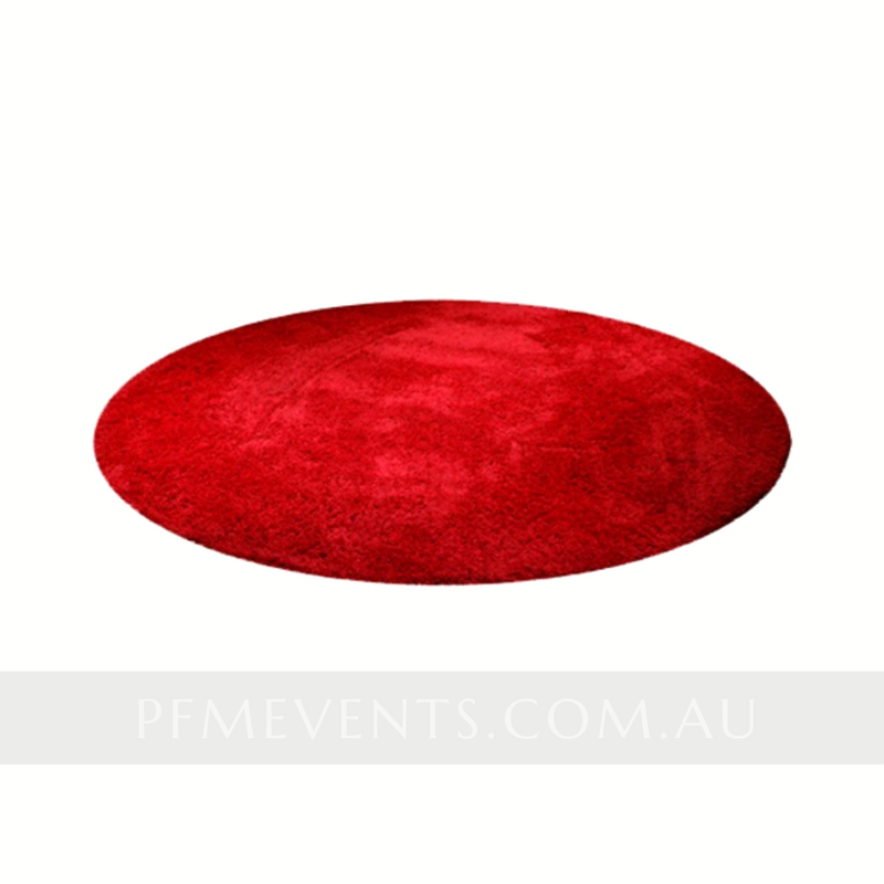 Round Red "TedX" Carpet - Hire