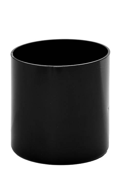 12.5cm Cylinder Black Vase - Hire